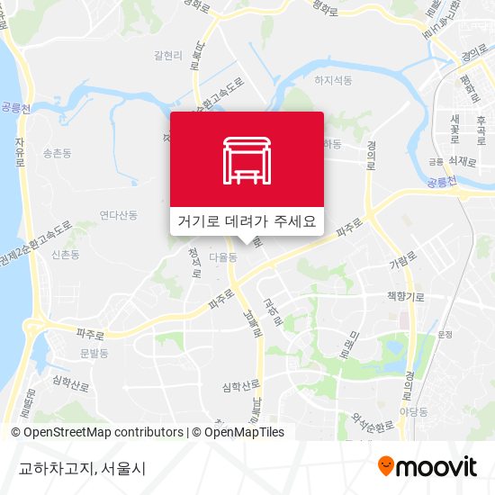교하차고지 지도
