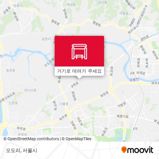 오도리 지도