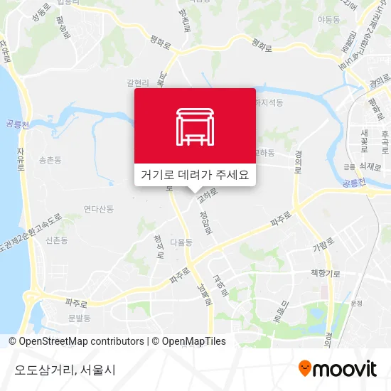 오도삼거리 지도