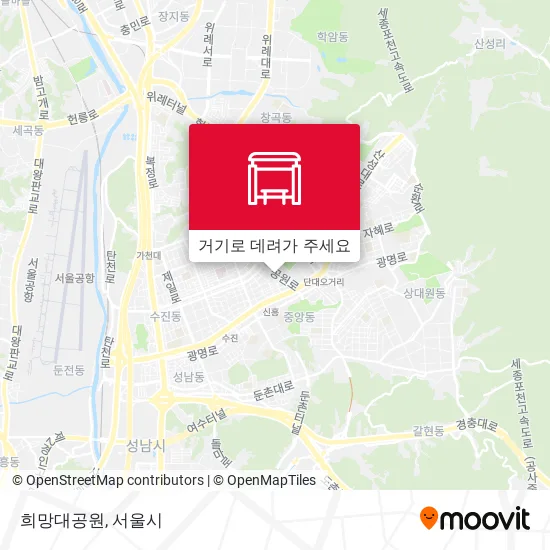 희망대공원 지도