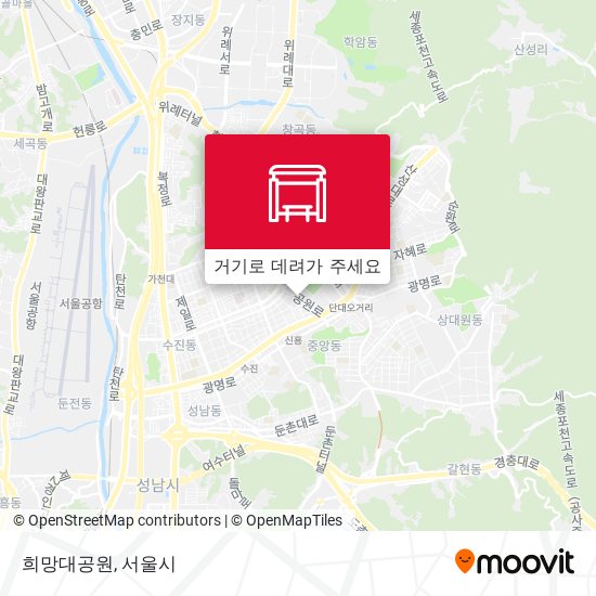 희망대공원 지도