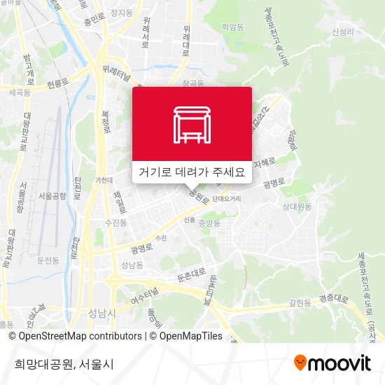 희망대공원 지도