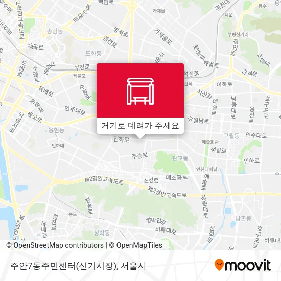 주안7동주민센터(신기시장) 지도