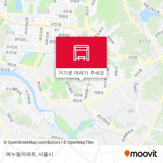 예누림아파트 지도