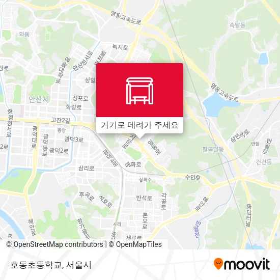 호동초등학교 지도