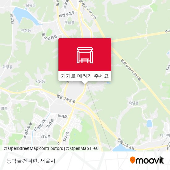 동막골건너편 지도