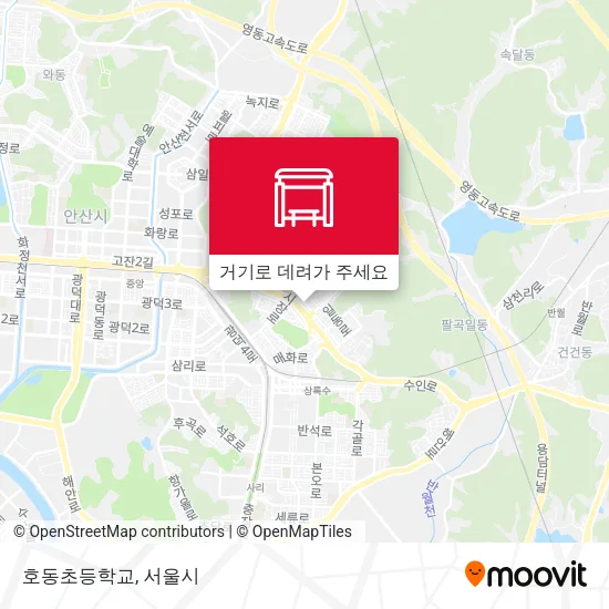 호동초등학교 지도