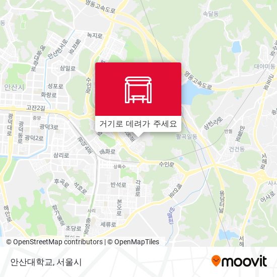 안산대학교 지도