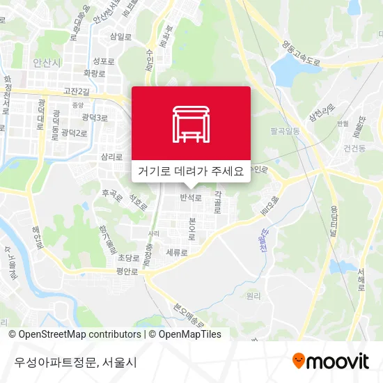 우성아파트정문 지도
