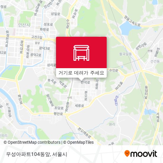 우성아파트104동앞 지도