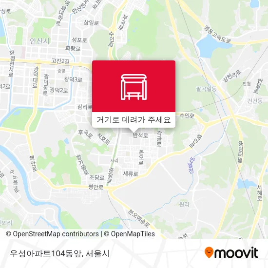우성아파트104동앞 지도