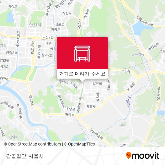 감골길앞 지도