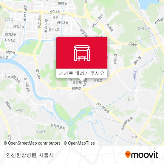 안산한방병원 지도