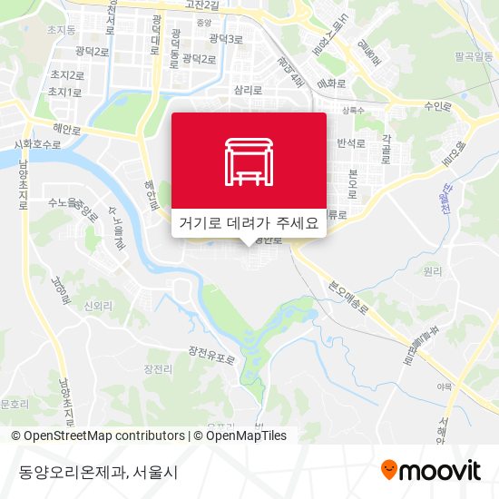 동양오리온제과 지도