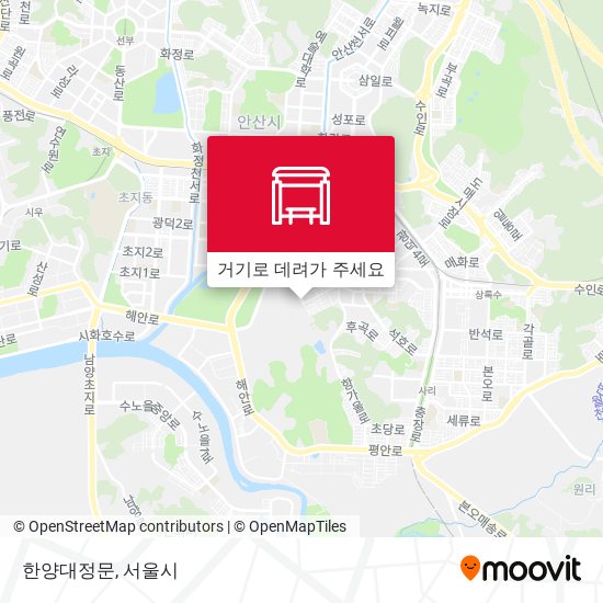 한양대정문 지도