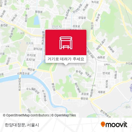 한양대정문 지도