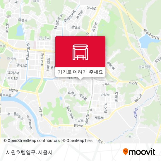 서원호텔입구 지도