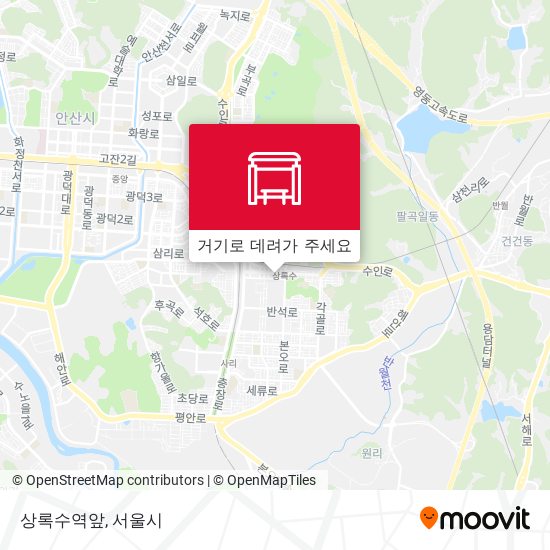 상록수역앞 지도