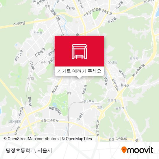 당정초등학교 지도