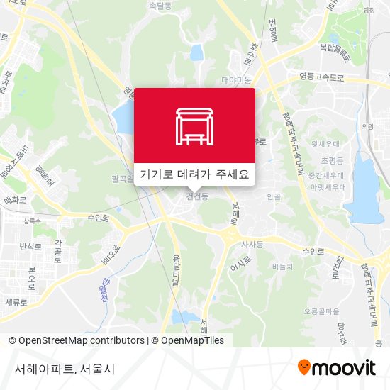 서해아파트 지도