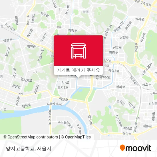 양지고등학교 지도