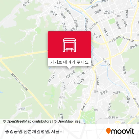중앙공원.산본제일병원 지도