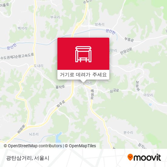 광탄삼거리 지도