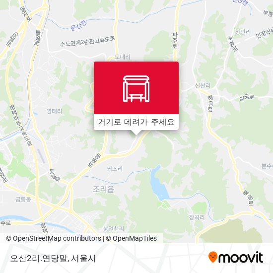 오산2리.연당말 지도