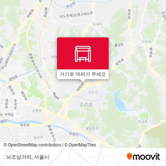 뇌조삼거리 지도