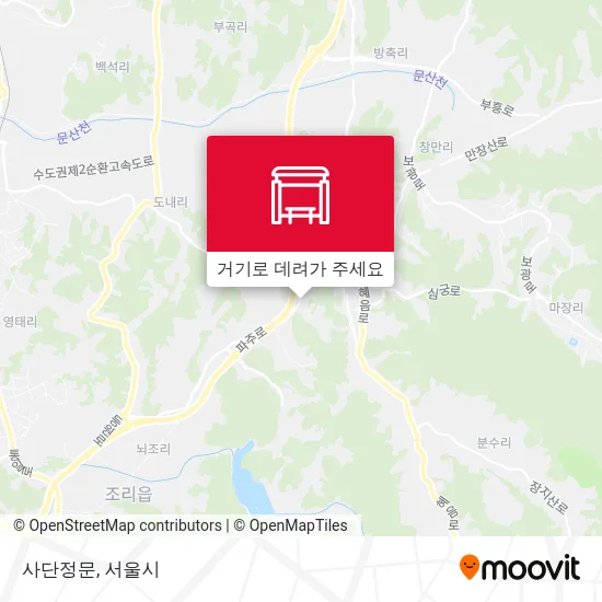 사단정문 지도