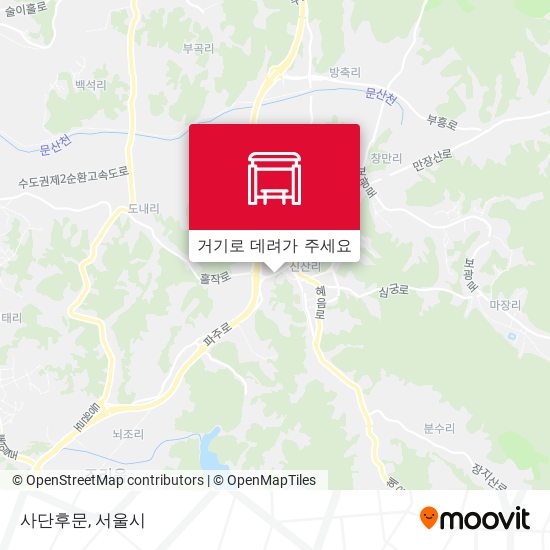 사단후문 지도