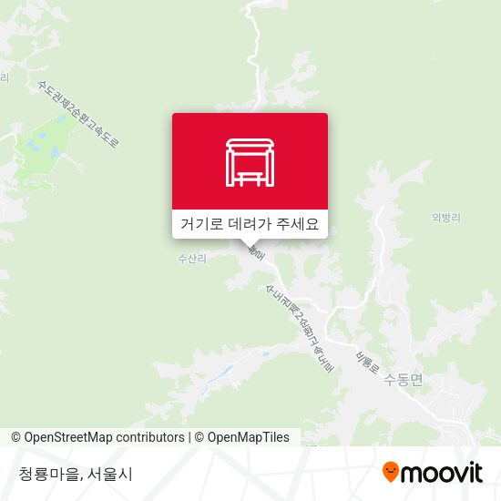 청룡마을 지도