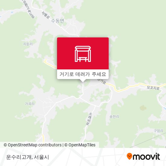 운수리고개 지도