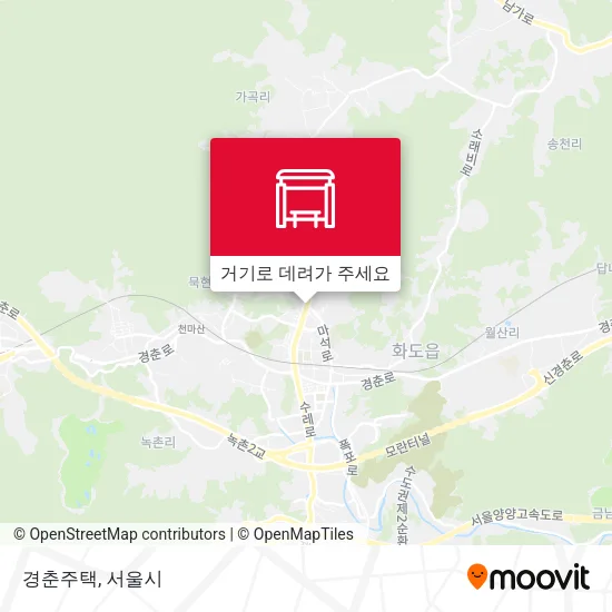 경춘주택 지도