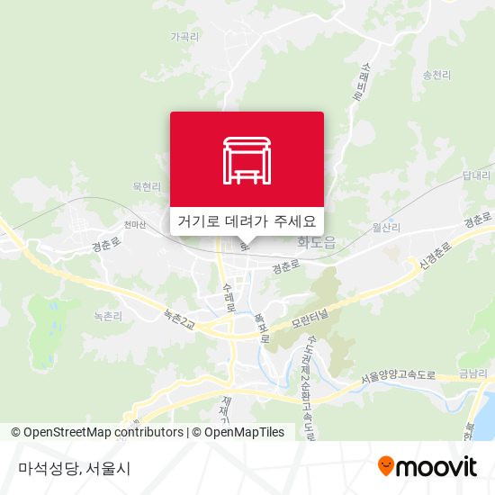 마석성당 지도