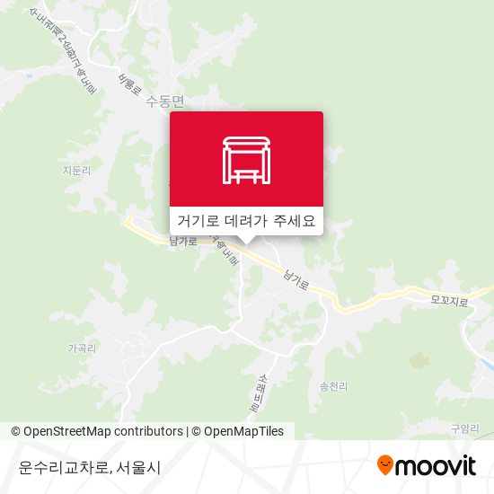 운수리교차로 지도