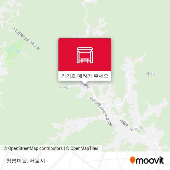 청룡마을 지도