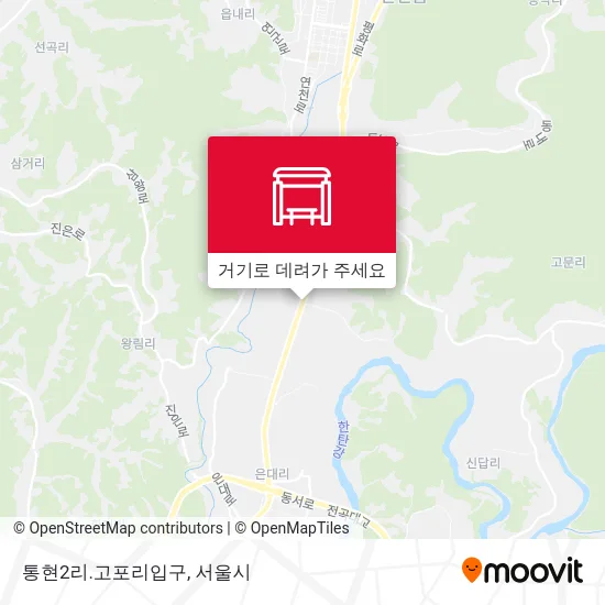 통현2리.고포리입구 지도