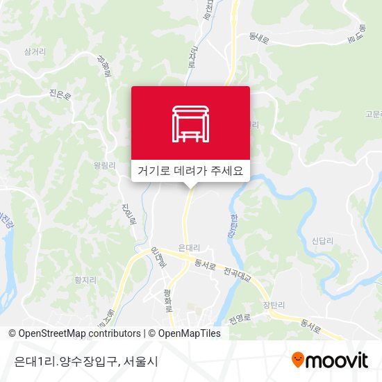 은대1리.양수장입구 지도