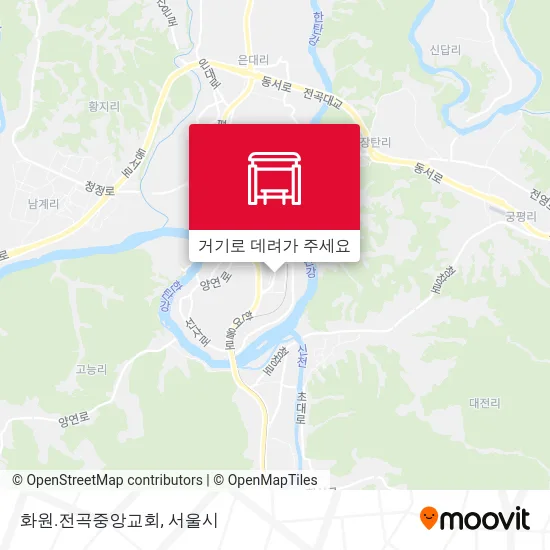 화원.전곡중앙교회 지도