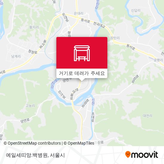 예일세띠앙.백병원 지도