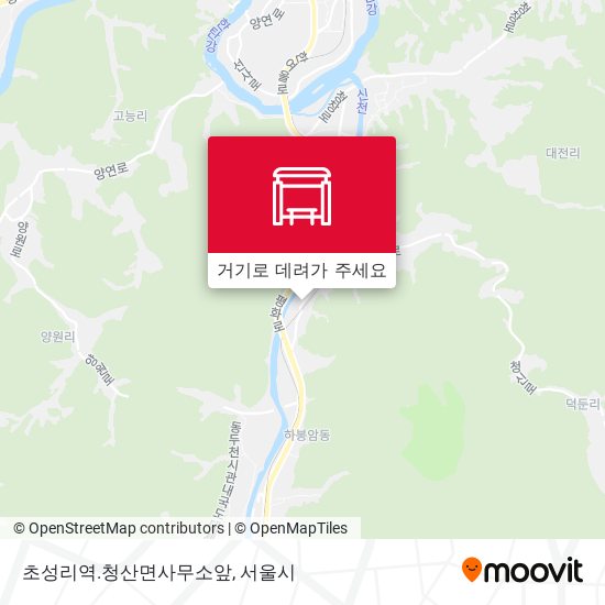 초성리역.청산면사무소앞 지도