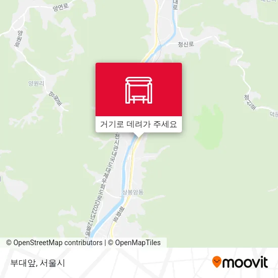 부대앞 지도