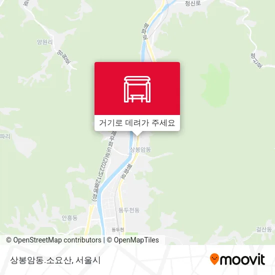 상봉암동.소요산 지도
