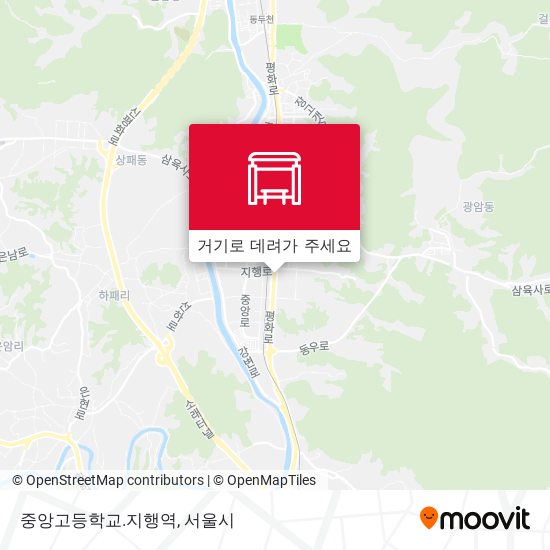 중앙고등학교.지행역 지도