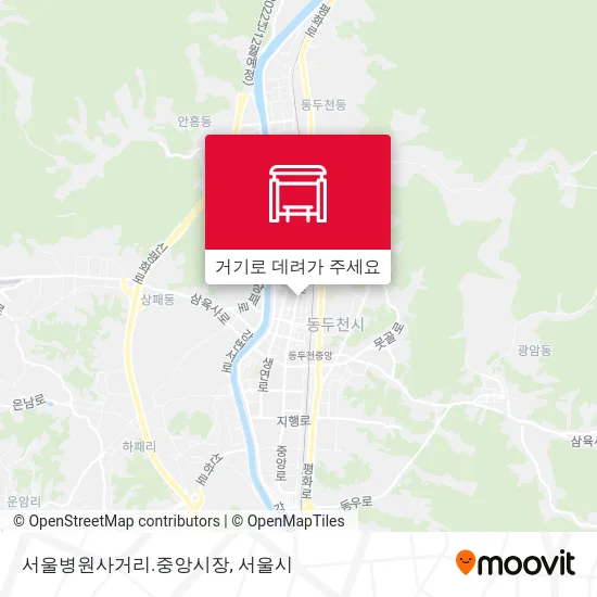 서울병원사거리.중앙시장 지도