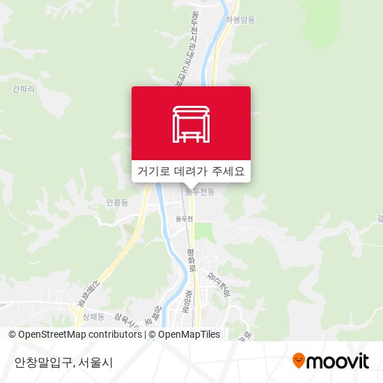안창말입구 지도