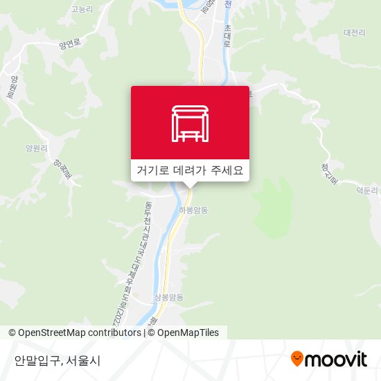 안말입구 지도