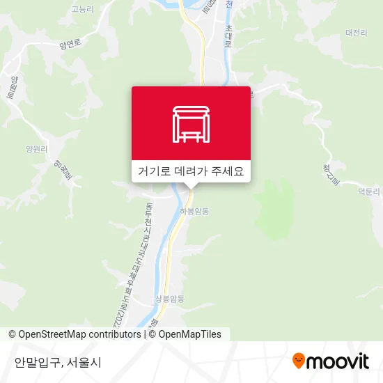 안말입구 지도