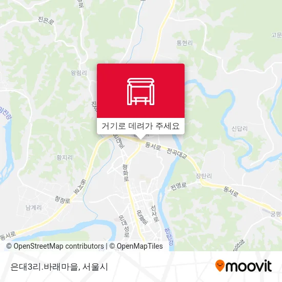 은대3리.바래마을 지도
